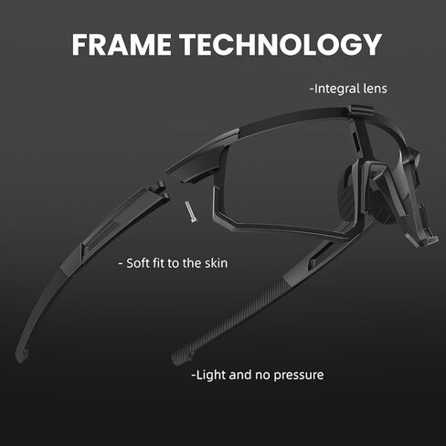 Polarized Mens Sunglasses Sports Sunglasses for Men Women for Running Cycling 3 Pack in Saudi Arabia