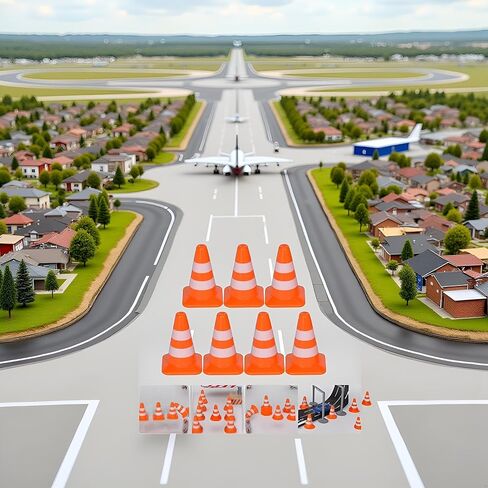 14 Pcs Miniature Road Cone Orange Mini Traffic Cones Plastic Sign Road Cone Toy Roadblock Cone Sign Model Photo Prop Educational for Kids Small Orange Construction Cones,Safety Cones,Safety Barriers in Saudi Arabia