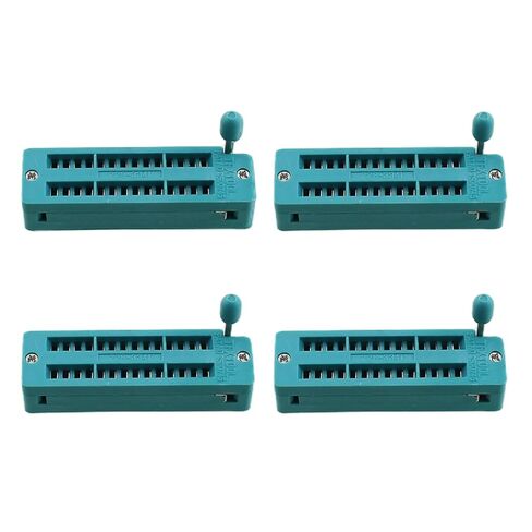 RLECS 4PCS 28 PIN Universal ZIF IC Test Test Socket Base Base 2.54mm MIM for Microcontroller and Solder Oper in Saudi Arabia