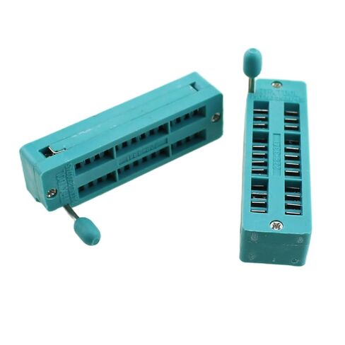 RLECS 4PCS 28 PIN Universal ZIF IC Test Test Socket Base Base 2.54mm MIM for Microcontroller and Solder Oper in Saudi Arabia