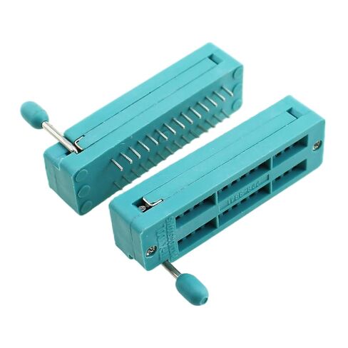 RLECS 4PCS 28 PIN Universal ZIF IC Test Test Socket Base Base 2.54mm MIM for Microcontroller and Solder Oper in Saudi Arabia