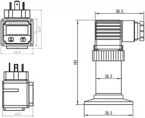 High Temperature Type Flat Film Pressure Transmitter 50.5 Flange tri-clamp Sanitary Liquid Level Transmitter Sensor(RS485,1.0Mpa) in Saudi Arabia