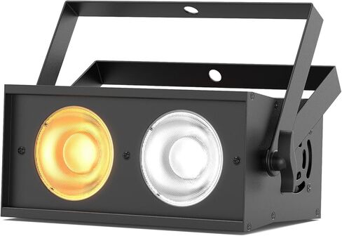 أضواء المسرح ، 120W COB Spotlights LED PAR CAN BLINDER LIGHTS ، 2 في 1 COOL WHITE و WHARD WHITE DMX512 Sound Activated Audience Uplights for Events Party Whoodher Curch Crust Dance 1PC in Kuwait