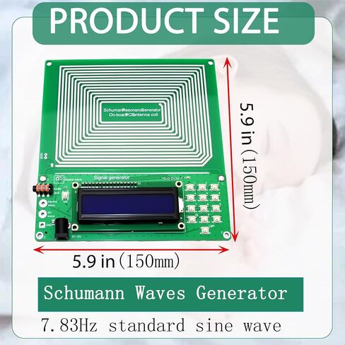Schumann Wave Resonance Generator 7.83Hz,Adjustable Sine Wave Resonance Generator 0.01Hz~200000Hz Ultra-Low Frequency Pulse Generator Comes with A Complimentary Power Cord in Saudi Arabia