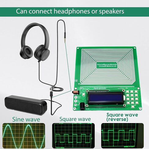 Schumann Wave Resonance Generator 7.83Hz,Adjustable Sine Wave Resonance Generator 0.01Hz~200000Hz Ultra-Low Frequency Pulse Generator Comes with A Complimentary Power Cord in Saudi Arabia