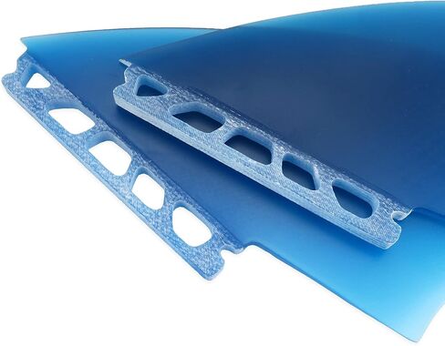 Aqubona Twin Keel Fins ، Tab Single Dual Tabs Fins Surfboard Fins ، Twin Fishail Surfboard Fins Twin Keels - Smooth Fiberglass Flex in Kuwait