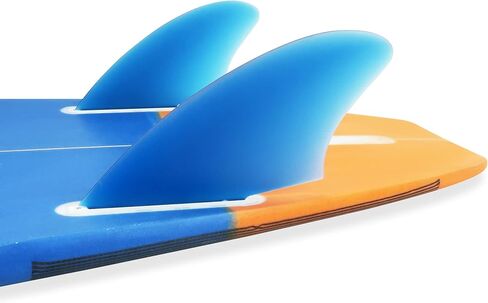 Aqubona Twin Keel Fins ، Tab Single Dual Tabs Fins Surfboard Fins ، Twin Fishail Surfboard Fins Twin Keels - Smooth Fiberglass Flex in Kuwait