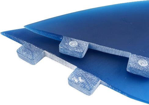 Aqubona Twin Keel Fins ، Tab Single Dual Tabs Fins Surfboard Fins ، Twin Fishail Surfboard Fins Twin Keels - Smooth Fiberglass Flex in Kuwait