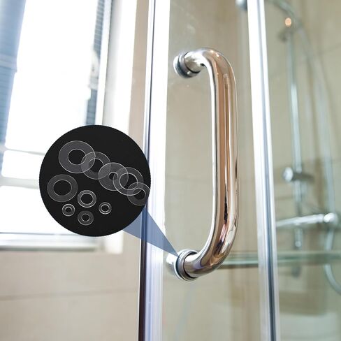 UXCELL 150 PCS M2 PVC غسالات مسطحة واضحة غسالة عادية 2 مم معرف 4 مم OD in Saudi Arabia