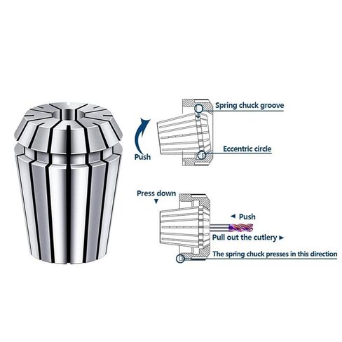 ER11 Collet Chuck 1-7mm 1/4 1/8 AA 0.008mm High Accuracy ER Spring Collet for Bit Milling Clamping Holder 1Pcs(ER11 6.0mm) in Saudi Arabia
