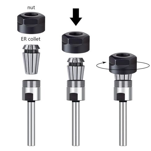 كوليت تشاك حامل كوليت C8/C10/C12/C16/C20/C25/C32 ER1 ER16 ER16 ER20 ER25 ER32 حامل المخرطة 1PCS (C25-ER32-100L) in Saudi Arabia