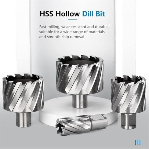 High Speed Steel Metal Core Drill Bit Annular Hollow Drill Bit Hole Opener Metal Drilling Tools 1Pcs(25x35mm) in Saudi Arabia