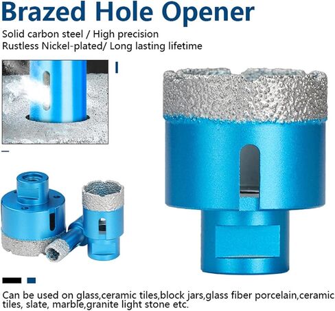 6-80mm M14 الخيط Core Drill Bit Brazed Hole Brazed Hole for Angle Grinder Marble Tile Tile Tile 1PCS (60mm) in Saudi Arabia