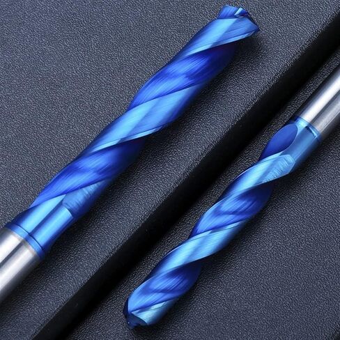 Drill Bit 5D 3.3-9.5mm Tungsten Steel Carbide Drill Bit Blue Coated Drills for Metal Working Machine 1Pcs(5.0mm) in Saudi Arabia