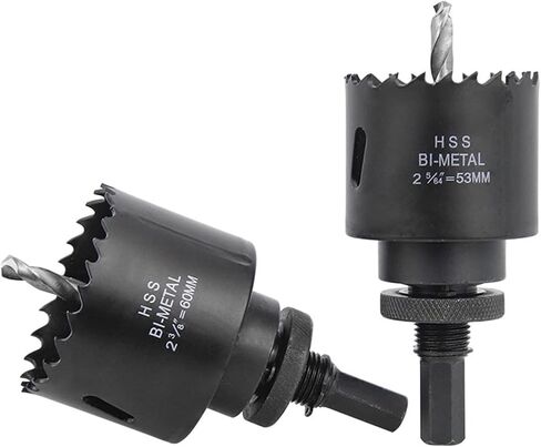 Core Drill Bit 35 40 53 60 70mm Bi-Metal Hole Saw Carbide Tipped Hole Saw for Wood Metal Hole Drilling Tool 1Pcs(53mm) in Saudi Arabia