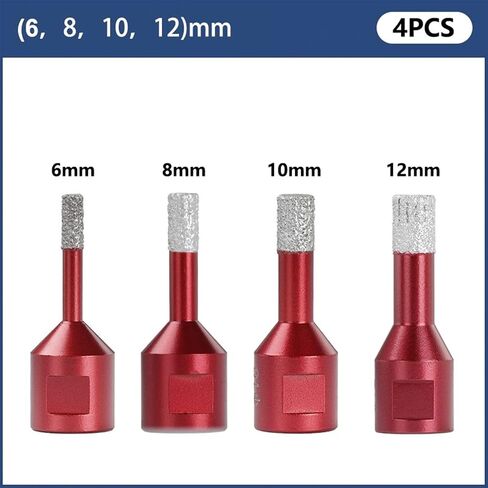 فتحة فتحة ثقب ثقب جاف M14 بتات كور الحفر لزاوية الحفر 6-80 مم حفرة الماس المنشار 4pcs (مجموعة 4pcs 8-14 ملم) in Saudi Arabia
