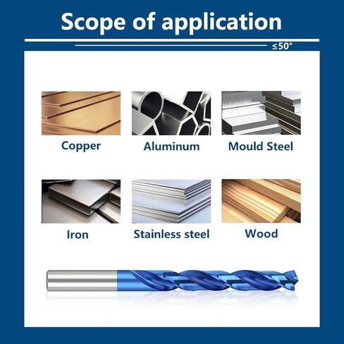 الحفر الفولاذ M35 تويست تويست بالكامل درجات أدوات حفر هلو هول لوراء المعادن الخشبية 1pcs (5.2 مم) in Saudi Arabia