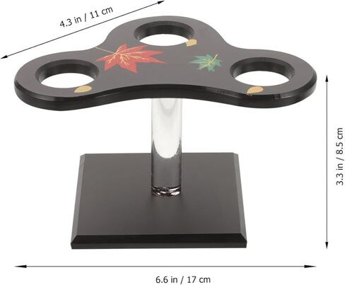 2 ثقبات الآيس كريم مخروط حامل السوشي مع رف عرض الحلوى الأنيق لحفلات المطاعم والأحداث سهلة التنظيف والصيانة in Kuwait