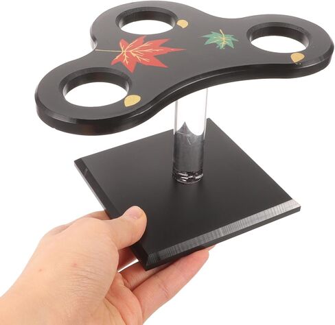 2 ثقبات الآيس كريم مخروط حامل السوشي مع رف عرض الحلوى الأنيق لحفلات المطاعم والأحداث سهلة التنظيف والصيانة in Kuwait