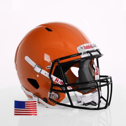 Riddell Speed ​​Victor I-Youth W/Black S-2BD-HS4-1P + US Helment Flag Scal-Green Gridiron in Kuwait
