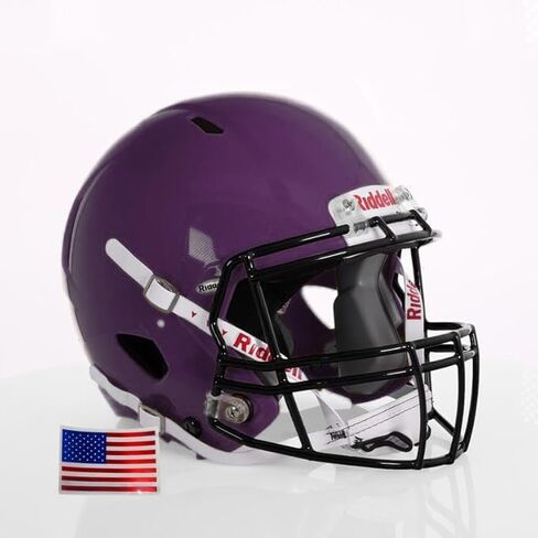Riddell Speed ​​Victor I-Youth W/Black S-2BD-HS4-1P + US Helment Flag Scal-Green Gridiron in Kuwait
