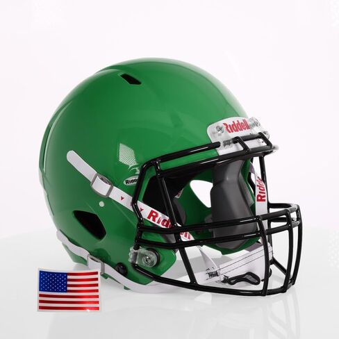 Riddell Speed ​​Victor I-Youth W/Black S-2BD-HS4-1P + US Helment Flag Scal-Green Gridiron in Kuwait