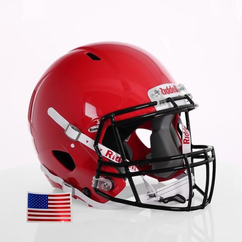Riddell Speed ​​Victor I-Youth W/Black S-2BD-HS4-1P + US Helment Flag Scal-Green Gridiron in Kuwait