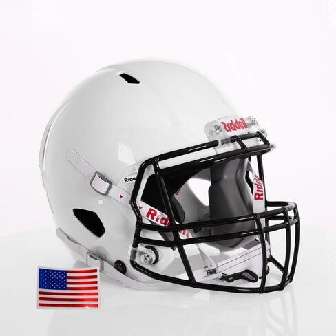 Riddell Speed ​​Victor I-Youth W/Black S-2BD-HS4-1P + US Helment Flag Scal-Green Gridiron in Kuwait