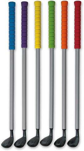 MAC-T PE08667 أندية الجولف البلاستيكية ، سائقين بطول 27 بوصة ، ألوان متنوعة ، حزمة من 6 ". in Saudi Arabia