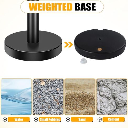 XPCare 8 Pack Control Control Stanchion ، Stanchion الأسود مع حزام قابلة للسحب 6.6 قدم/2 متر ، حاجز تحكم في الحشود الأسود -مناسبة للفنادق والمعارض ， مجموعة سهلة الاتصال in Kuwait