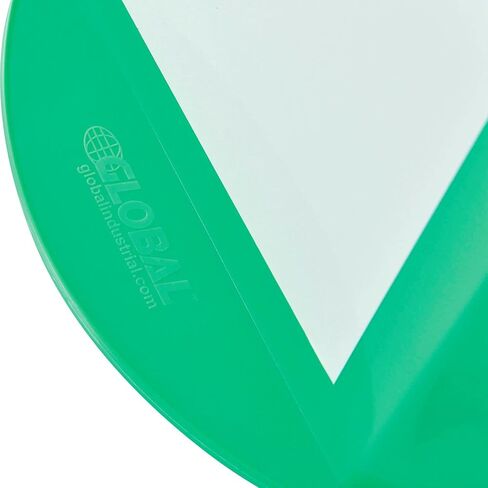 Global Industrial Inventory Control Cone W/Dry Erase Decals, 10" L x 10" W x 5" H, Green, Lot of 5 in Saudi Arabia