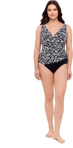 Women's Tie Surplice One Piece Swimsuit in Kuwait
