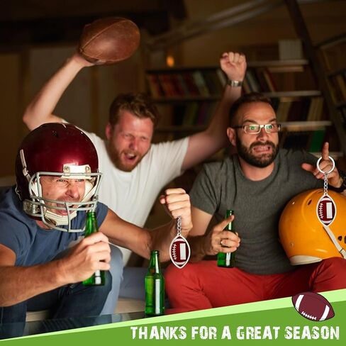 30 مجموعة من هباتات مفاتيح كرة القدم ، وأدوات مفاتيح أكريليك كرة القدم مع بطاقات الحفلات الرياضية تفضل هدايا سلسلة مفاتيح فريق كرة القدم لعيد ميلاد الحفلة الرياضية in Kuwait