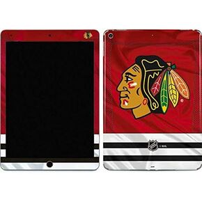 Skinit Skinit Tablet Skin Compatible مع Ipad Air 13in M2 (2024) - تصميم NHL Blackhawks Red Stripes مرخص رسميًا in Saudi Arabia