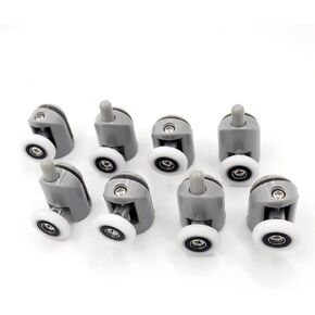 Diameter19 20 23 25 27mm Shower Door Rollers Runners Wheels Shower Room Pulley Replacement(M102-8pcs S260-8pcs,25MM_6MM) in Kuwait