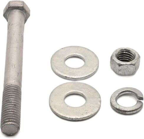 1/2 "-13 × 7-1/2" Hot Glvanized Hex Brold Kit (25 مجموعة) W/50 غسالات مسطحة ، 25 من المكسرات ، 25 غسالة قفل. الصف A307 ، الخيط الجزئي - بواسطة Fastener Depot ، LLC in Saudi Arabia
