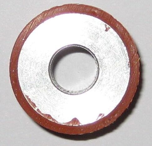 #US 3/4" Dia. Rubber Coated Aluminum Roller - 8 Mm Bore - 22 Mm Dia. - 12.5 Mm Thick in Saudi Arabia