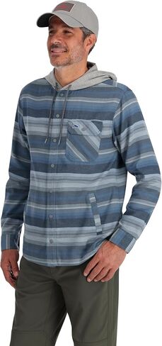 Simms Men's Santee Flannel Hoody in Kuwait