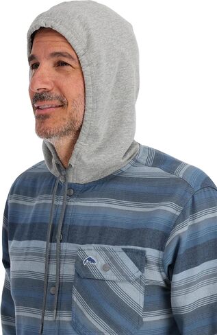 Simms Men's Santee Flannel Hoody in Kuwait
