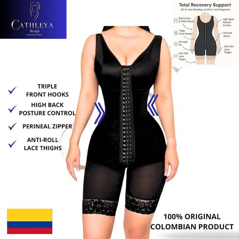 ما بعد الجراحة Faja Colombiana مع حمالة صدر - مرحلة 1 كاملة من ملابس الجسم مع السنانير والأشرطة والشرطة in Saudi Arabia