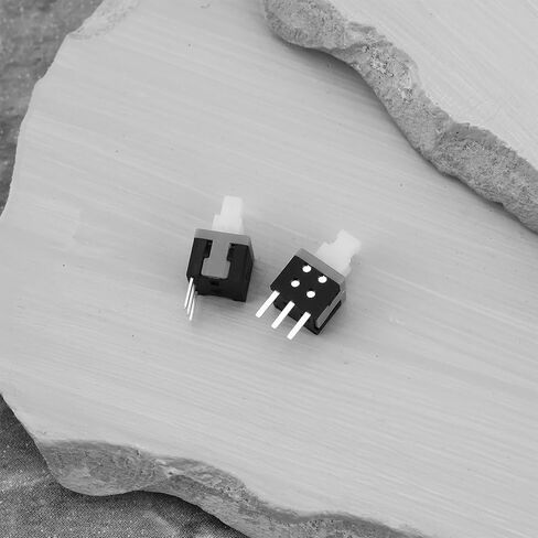 ECSiNG 50pcs 3Pin Latching Push Button Switches Replacement Part 5.8x5.8mm PCB Push Button Switch 30VDC/0.1A Withstand Voltage AC250V(50Hz)/min for Audio Computer in Saudi Arabia