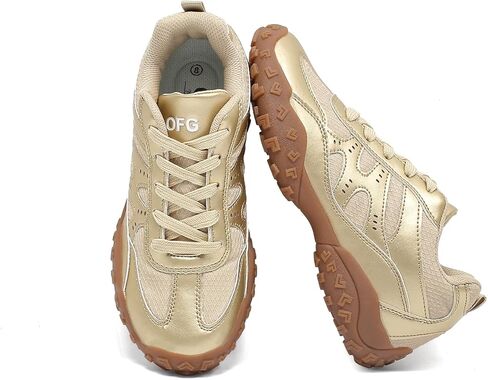 Women Classic Retro Gum Fashion Sneakers Nasual Tennis Skate Shoes Mesh Treasable Training Shoes in Kuwait