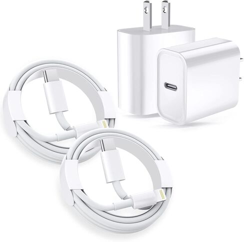 [Apple MFi Certified]45W iPhone 17 16 15 Pro Max Charger,2Pack Fast USBC Charger Block Travel Plug Long 6FT USBC to C Cable Quick Charging for Apple iPhone 17/Pro/17 Air/ 16/16 Pro/16 Plus/15/Plus/Pro in Kuwait