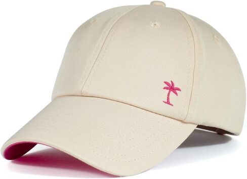 Shady Lady, Sporty Lady Pink, Women's Trucker Hat, Snapback Adjustable Closure Baseball Cap, White, Pink Under Brim in Saudi Arabia