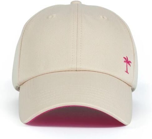 Shady Lady, Sporty Lady Pink, Women's Trucker Hat, Snapback Adjustable Closure Baseball Cap, White, Pink Under Brim in Saudi Arabia