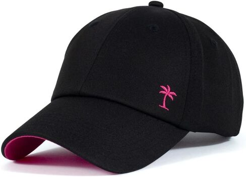 Shady Lady, Sporty Lady Pink, Women's Trucker Hat, Snapback Adjustable Closure Baseball Cap, White, Pink Under Brim in Saudi Arabia