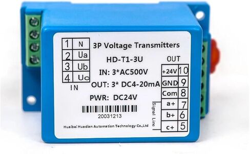 3-Phase Voltage Sensor Transducer Transformer Transmitter 0-300A Ac Output 0-5V Dc(AC220V_0-5V_4 Wire) in Saudi Arabia