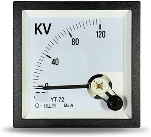 Yt72 DC High Voltage Voltmeter 5kV 10kV 20kV 30KV 50kV 100kV Pointer Meter 1Pcs(10KV and Resistance) in Saudi Arabia