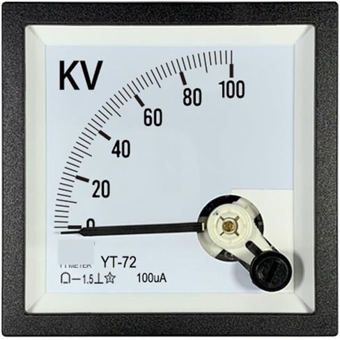 Yt72 DC High Voltage Voltmeter 5kV 10kV 20kV 30KV 50kV 100kV Pointer Meter 1Pcs(10KV and Resistance) in Saudi Arabia