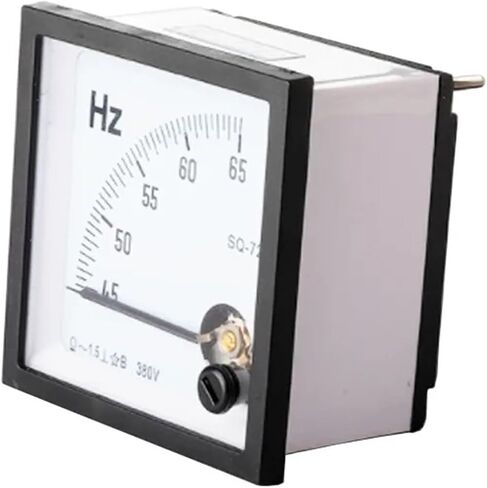 SQ-72 45-65HZ 45-55Hz Frequency Analog Panel Meter AC 110V 220V 380V Square 72 * 72mm 1Pcs(45-65Hz,220V) in Saudi Arabia